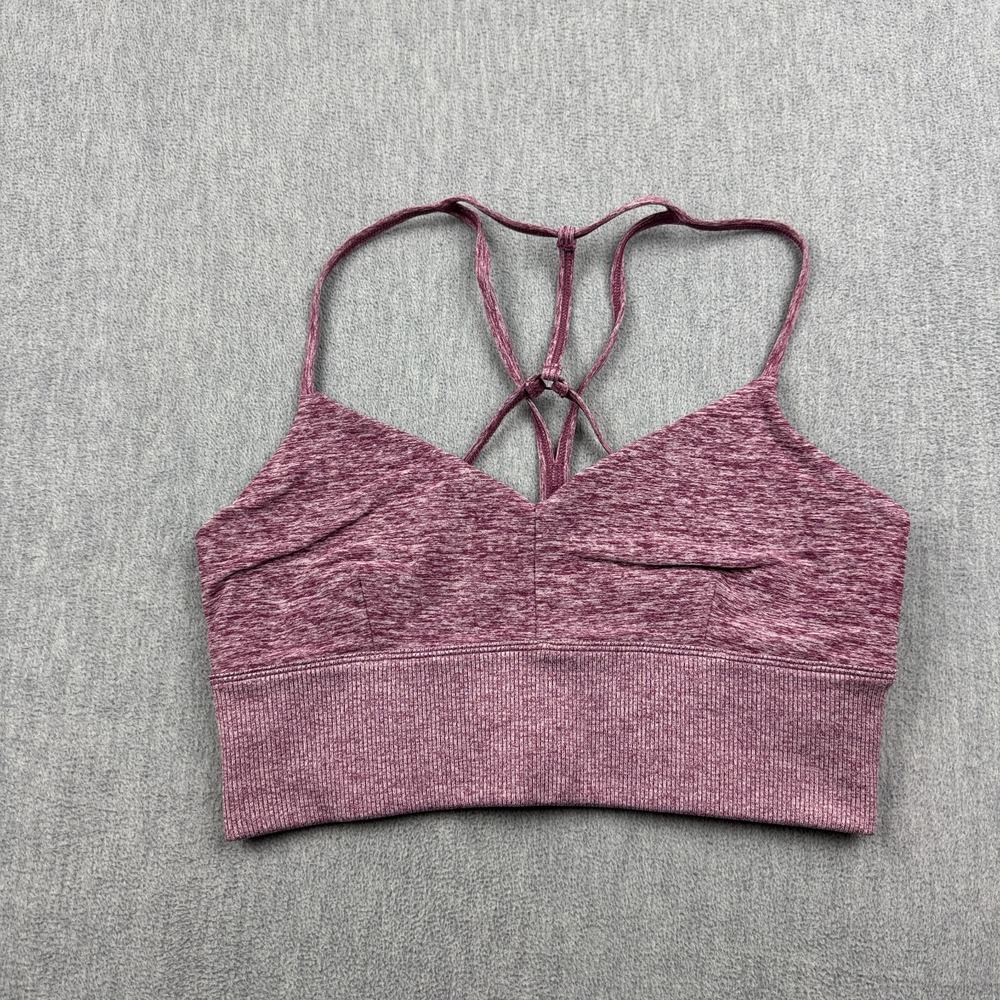 Alo Yoga Sport Bra Womens Medium Purple Alosoft Lavish Bralette Soft Gym Workout
